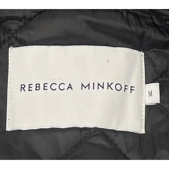 NWT Rebecca Minkoff Diamond Quilted Jacket Wrap Collar Women's M MSRP $268